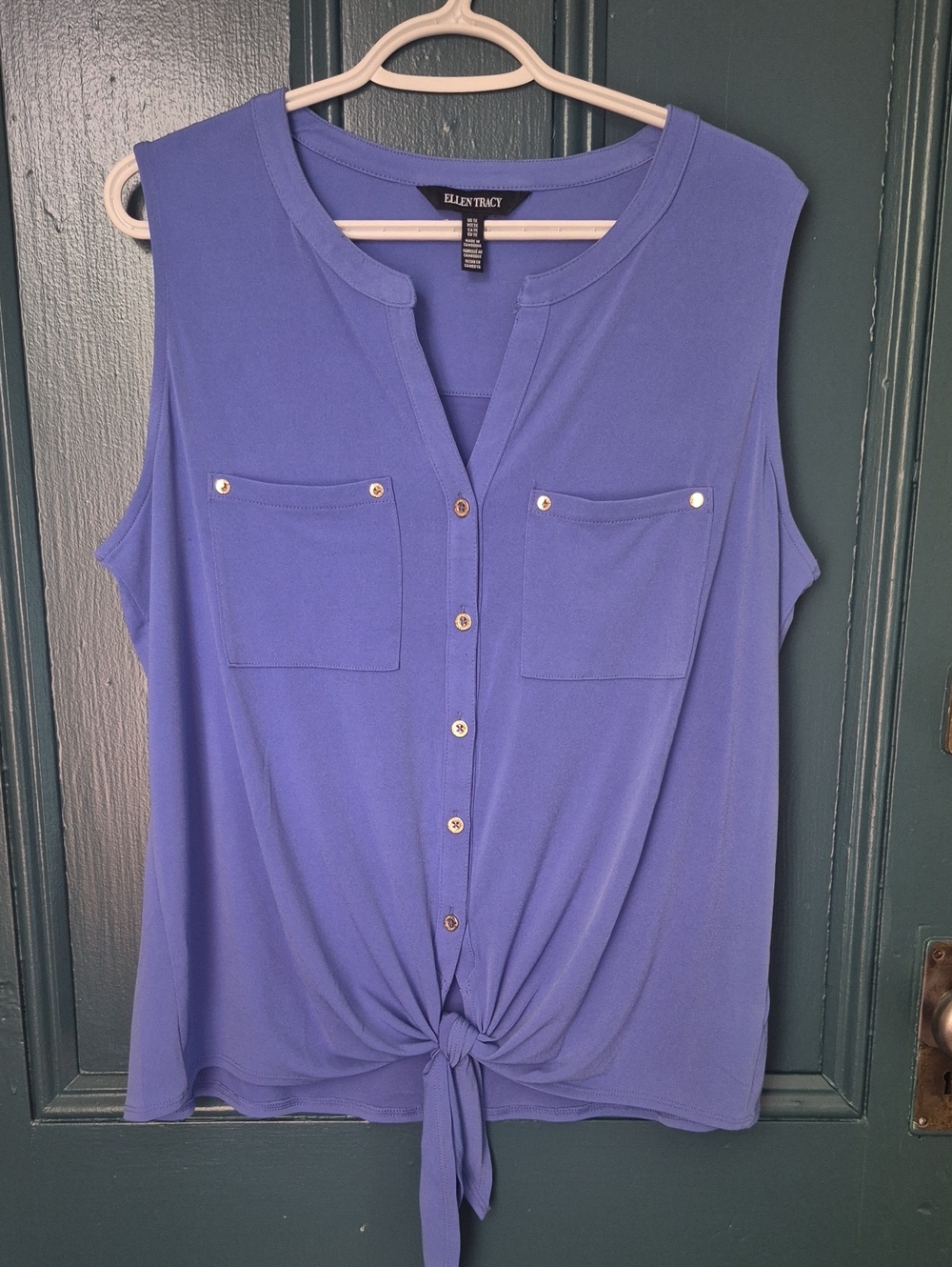 Ellen Tracy Sleeveless Top 1X